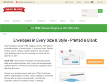 Tablet Screenshot of envelopesexpress.com